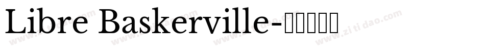 Libre Baskerville字体转换